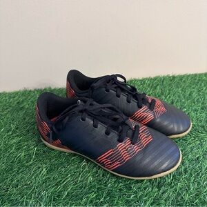 Adidas Black/Orange Nemeziz Tango 17.4 Indoor Soccer Shoes Kids Size 1